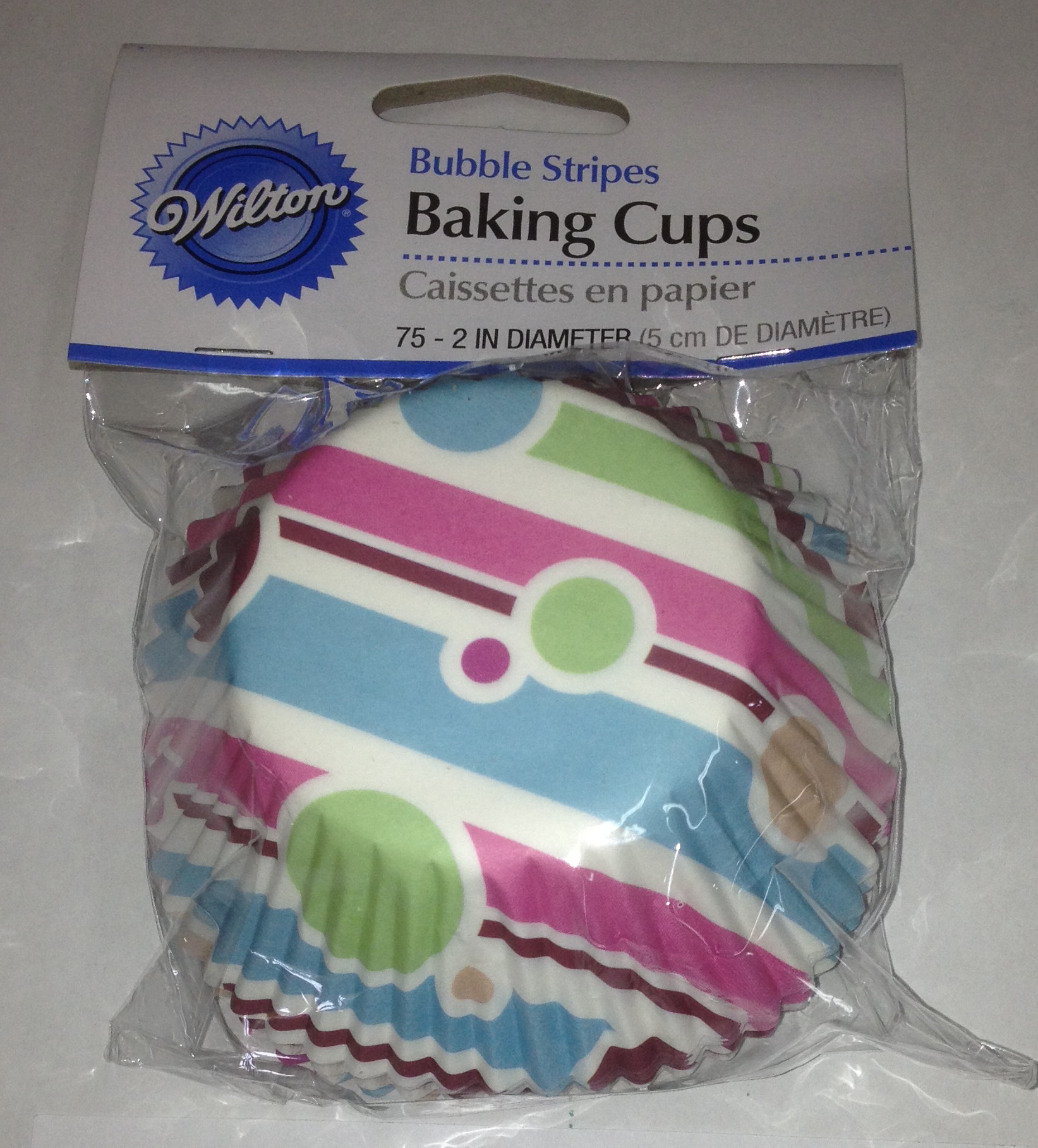 Bubble Stripes Baking Cups 75